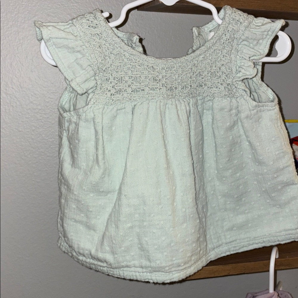 GAP Light Green Baby Outfit